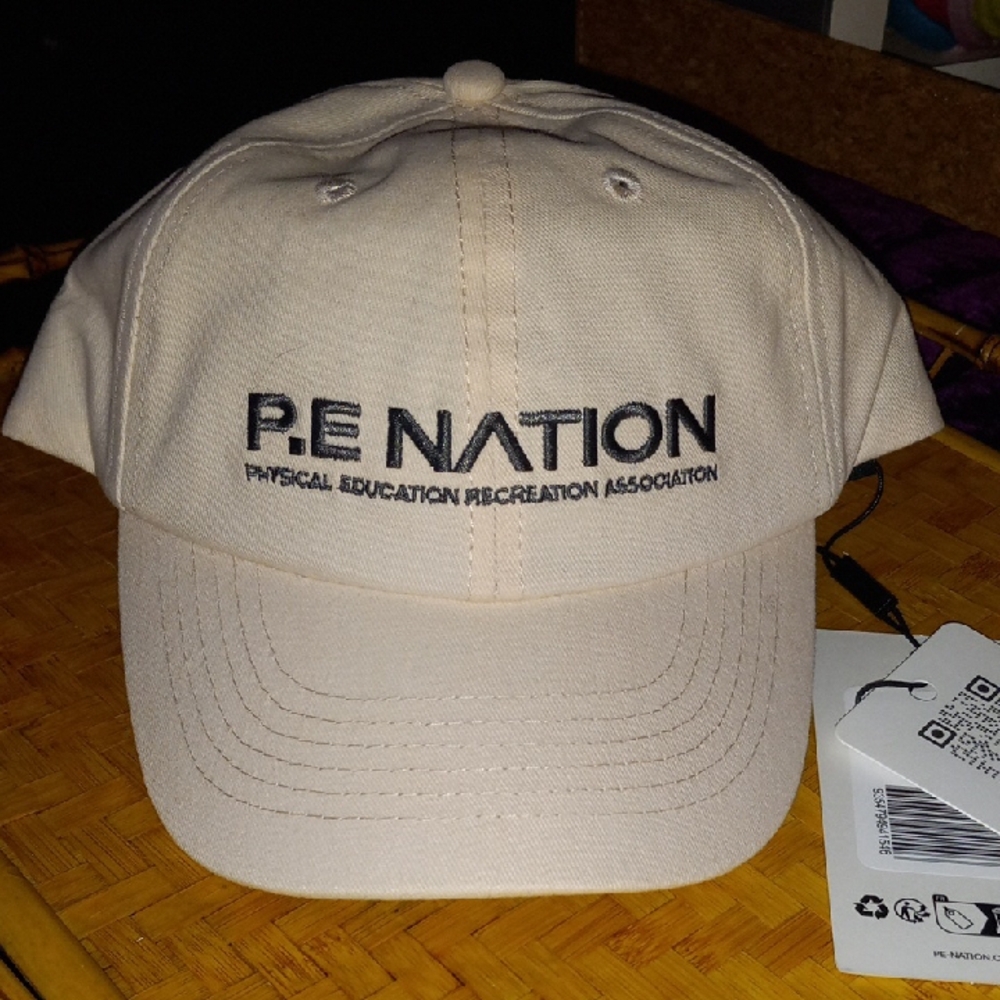 P.E Nation Beige Baseball Cap Hat Sz. OSFA